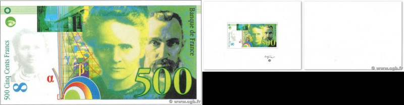 Country : FRANCE 
Face Value : 500 Francs CURIE Essai 
Date : (1991) 
Period/Pro...