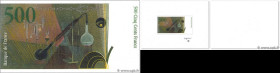 Country : FRANCE 
Face Value : 500 Francs CURIE Essai 
Date : (1989) 
Period/Province/Bank : Banque de France, XXe siècle 
Catalogue reference : NE.19...