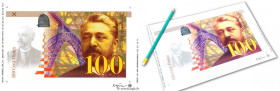 Country : FRANCE 
Face Value : 100 Francs EIFFEL Essai 
Date : 1993 
Period/Province/Bank : Banque de France, XXe siècle 
Catalogue reference : NE.199...