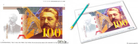 Country : FRANCE 
Face Value : 100 Francs EIFFEL Essai 
Date : 1993 
Period/Province/Bank : Banque de France, XXe siècle 
Catalogue reference : NE.199...