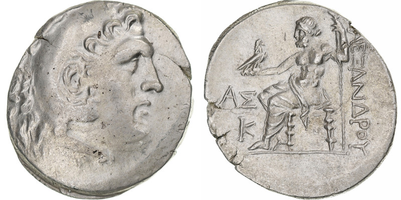 Kingdom of Macedonia, Tetradrachm, ca. 212-182 BC, Aspendos, Silver, AU(50-53)
...