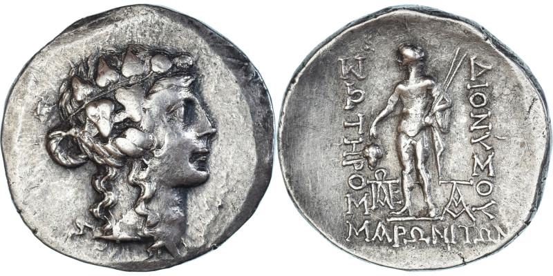 Coin, Thrace, Tetradrachm, 2nd-1st century BC, Maroneia, VF(30-35), Silver
Head...