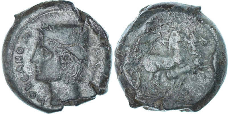 Coin, Samnium, Æ, ca. 263-240 BC, Aesernia, AU(50-53), Bronze, HN Italy:430
Hea...