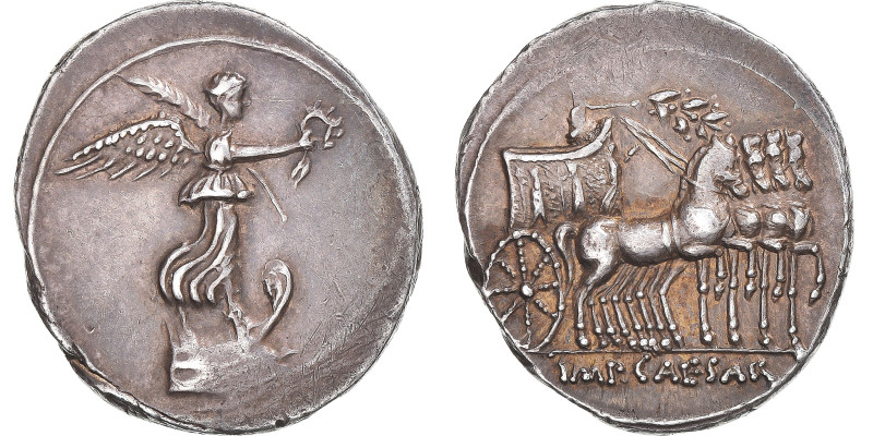 Octavian, Denarius, 29-27 BC, Uncertain mint, Silver, AU(50-53), Cohen:115
Vict...