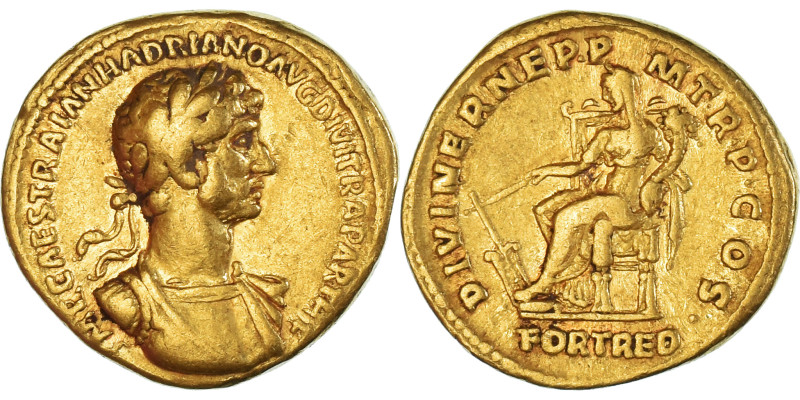 Hadrian, Aureus, 117, Rome, Gold, VF(30-35), RIC:47
Bust of Hadrian, laureate, ...