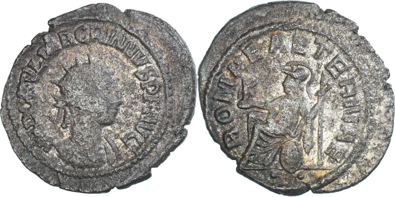 Coin, Macrianus, Antoninianus, 260-261, Samosata, VF(30-35), Billon
Bust to rig...