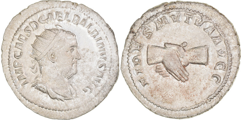 Balbinus, Antoninianus, 238, Rome, Billon, AU(50-53), RIC:11
Bust of Balbinus, ...