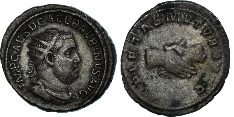 Coin, Balbinus, Antoninianus, 238, Rome, EF(40-45), Billon, RIC:IV-12
Radiate, ...