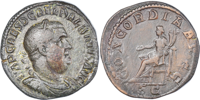 Balbinus, Sestertius, 238, Rome, Bronze, VF(30-35), RIC:22
Bust of Balbinus, la...