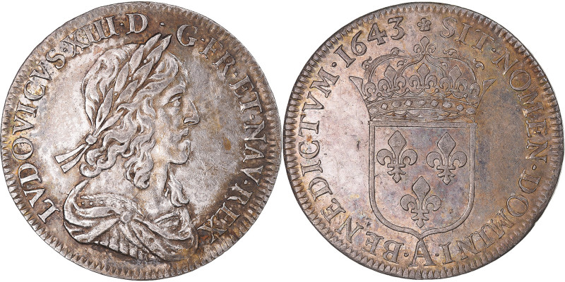 Coin, France, Louis XIII, 1/2 Écu, 2ème poinçon de Warin, 1643, Paris


COUNT...