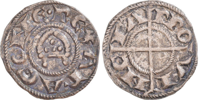 Coin, France, Comté de Provence, Alphonse II d'Aragon, Denier, 1177-1185
Alphon...