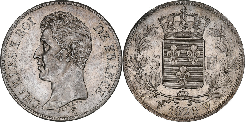 France, Charles X, 5 Francs, 1826, Lille, Silver, AU(55-58), Gadoury:643


CO...