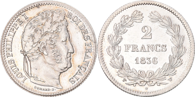 Coin, France, Louis-Philippe, 2 Francs, 1836, Lille, AU(55-58), Silver


COUN...