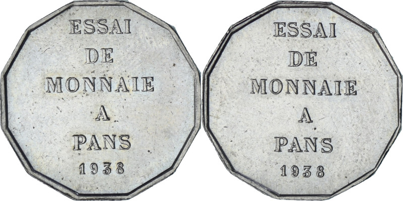 France, Essai de monnaie à 12 pans, 1938, Paris, Piéfort, Nickel-Bronze


COU...