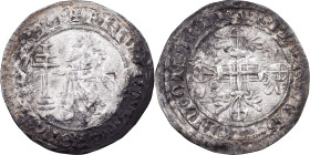 Greece, Raymond Berenger, Gigliato, 1365-1374, Rhodes, Silver, VF(30-35)