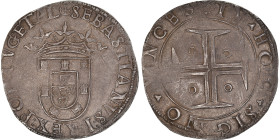 Coin, Portugal, Sebastian I, Tostao, Lisbon, AU(50-53), Silver