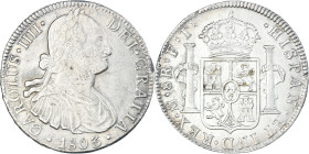 Coin, Spain, Charles IV, 8 Reales, 1803, Mexico, FT, AU(50-53), Silver, KM:109