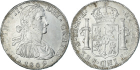 Coin, Spain, Ferdinand VII, 8 Reales, 1809, Mexico, TH, AU(50-53), Silver