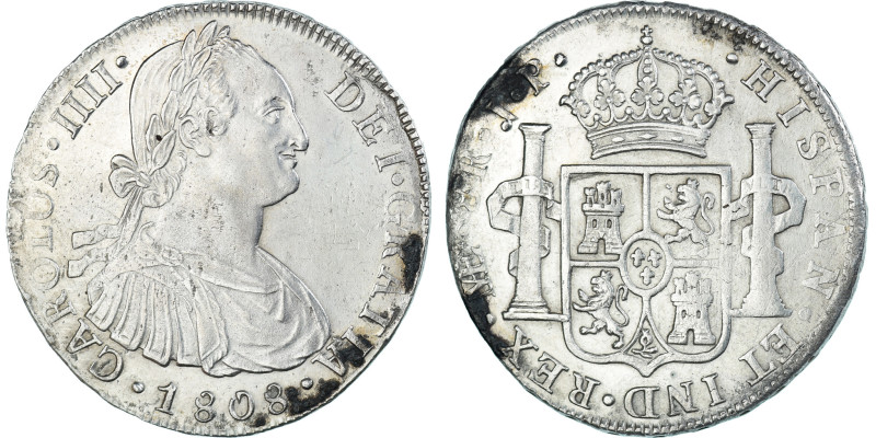 Coin, Spain, Charles IV, 8 Reales, 1808, Lima, JP, AU(50-53), Silver, KM:97
Bus...