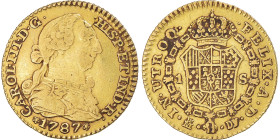 Coin, Spain, Charles III, Escudo, 1787, Madrid, VF(30-35), Gold, KM:416.1a