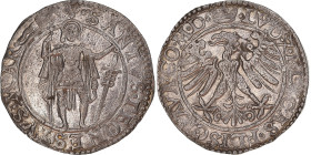 Coin, ITALIAN STATES, Messine, Pierluca II, Testone, 1528-1548, EF(40-45)