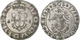 Republic of Genoa, 6 Soldi and 8 denari, 1719, Genoa, Biennial Doges, Phase III