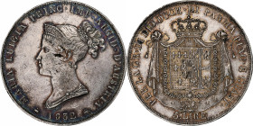 Duchy of Parma, Maria Luigia, 5 Lire, 1832, Parma, Silver, AU(50-53), KM:30