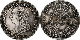 Italy, Duché de Savoie, Carlo Emanuele III, 1/4 Scudo, 1756, Turin, Silver