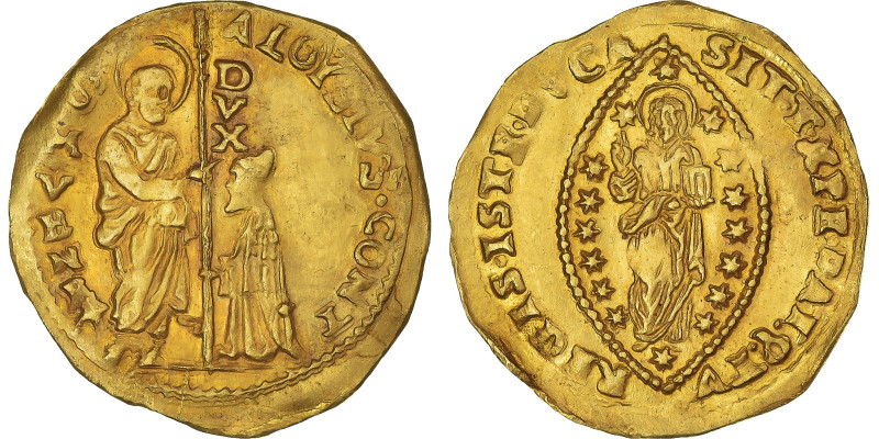 Coin, Italy, Alvise Contarini, Zecchino, 1676-1684, Venice, EF(40-45), Gold
St....