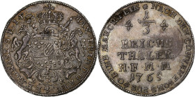 Bishopric of Münster, Maximilian Friedrich, 1/3 reichsthaler, 1765, Munster
