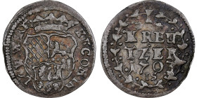 German States, LOWENSTEIN-WERTHEIM-VIRNEBURG, Heinrich Friedrich, Kreuzer, 1703