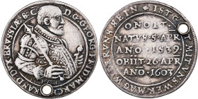 Brandenburg-Franconia, Georg Friedrich I, 1/8 Thaler, 1603, Nuremberg, Silver