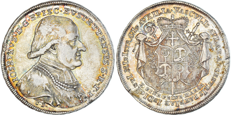 Coin, German States, EICHSTATT, Josef, Thaler, 1796, Eichstätt, EF(40-45)
Bust ...