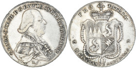 Coin, German States, WURZBURG, Georg Karl, Thaler, 1795, Würzburg, EF(40-45)