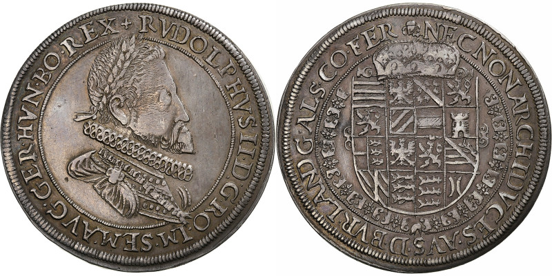 Landgraviate of Upper Alsace, Rudolf II, Thaler, 1601, Ensisheim, Silver
Laurea...