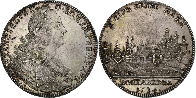 Free imperial city of Nuremberg, Thaler, 1754, Nuremberg, Silver, AU(50-53)
Vie...