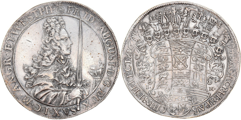 Electorate of Saxony, Friedrich August I, Thaler, 1694, Dresden, Silver
Prince-...