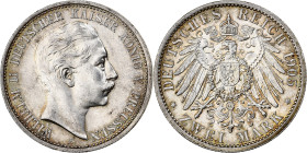 Kingdom of Prussia, Wilhelm II, 2 Mark, 1905, Berlin, Silver, MS(60-62), KM:522