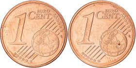 European Union, Euro Cent, Double Reverse Side, MS(60-62), Copper Plated Steel