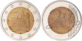 Germany, 2 Euro, 2021, Karlsruhe, insert erroné, EF(40-45), Bi-Metallic