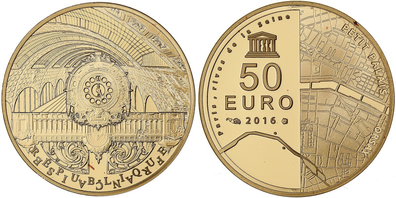 France, 50 Euro, Petit Palais - Orsay, Proof, 2016, Monnaie de Paris, Gold
Musé...
