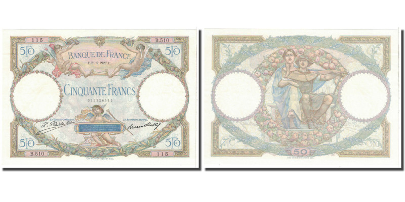 France, 50 Francs, 1927, 1927-05-21, UNC(60-62), Fayette:15.1, KM:77a
11.2.1927...