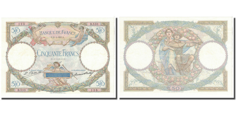 France, 50 Francs, 1927, 1927-05-21, UNC(60-62), Fayette:15.1, KM:77a
11.2.1927...