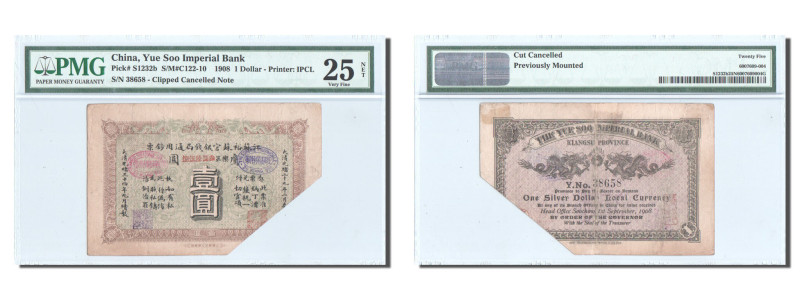 Banknote, China, 1 Dollar, 1908, 1908, KM:S1232b, graded, PMG, 6007609-004
Clip...