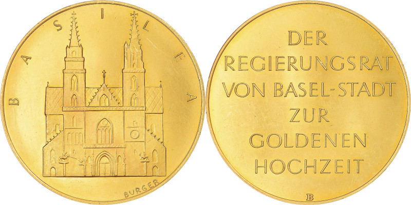 Switzerland, Medal, Golden Anniversary, Basel, Gold, Burger, Basel-Stadt
Basel ...