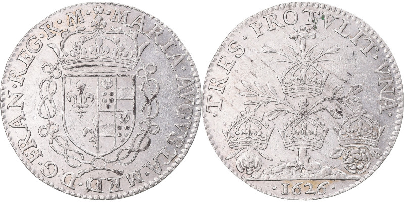 France, Token, Mariage d'Henriette-Marie de Bourbon avec Charles Ier, 1626
Crow...
