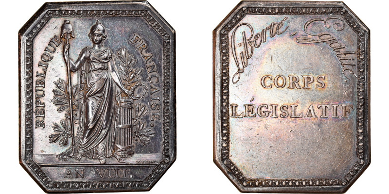 France, Medal, République Française, Corps Législatif, An VIII, Gatteaux
RÉPUBL...