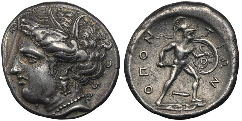 Statère, Locri Opuntii en Grèce, 370-360 avant J.C., AG 11.74 g.
Avers : Tête c...