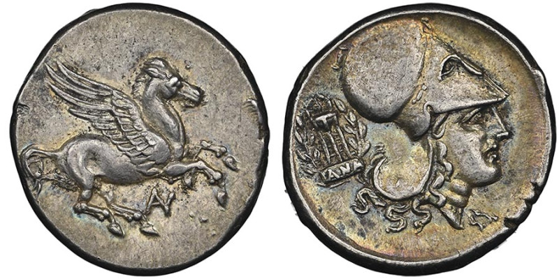 ACARNANIE
Statère, Anaktorion, 350-300 avant J.C., AG 8.56 g. Avers : Pégase à d...