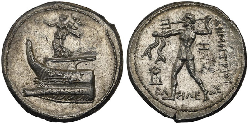 Démétrius I Poliorcète 306-283 avant J.C. Tétradrachme, Pella, 306-283 avant J.C...